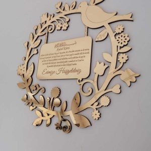 Yeni Model Kapı Süsü Pleksi Ayna Gold Gümüş Seçenekli