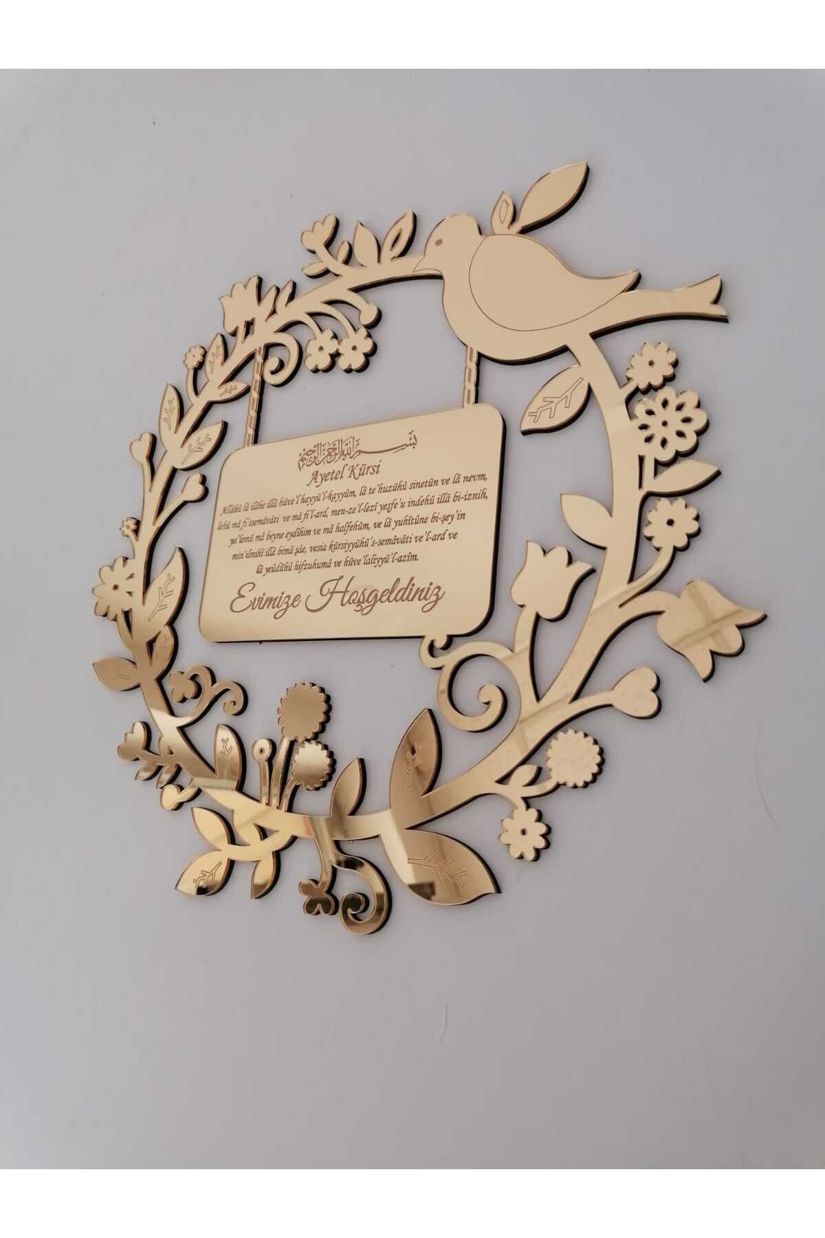 Yeni Model Kapı Süsü Pleksi Ayna Gold Gümüş Seçenekli